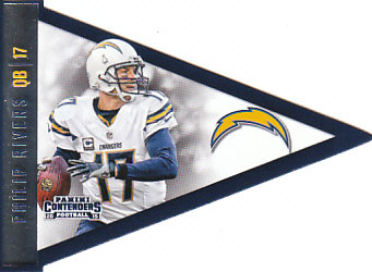 Philip Rivers San Diego Chargers 2015 Panini Contenders NFL Pennants #P34